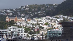 View into the city from the harbour