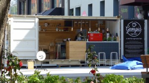 Cafe shipping container