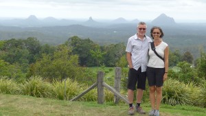 Glass House Mountains behind us