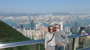 HK harbour from Mt. Victoria