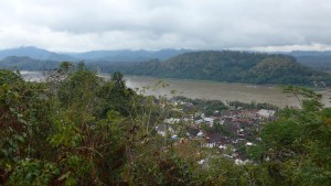 Looking down at Luang Prabang