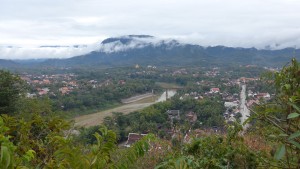 Looking down on Luang Prabang