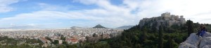 View of Athens with Acropolis to the right