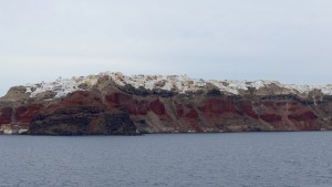 Entering Santorini's Caldera