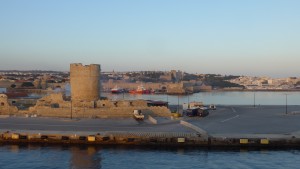 Entering Rhodes Town by ferry