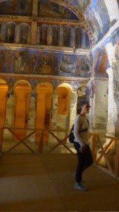 Cave church with original frescoes