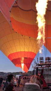 Getting our balloon ready