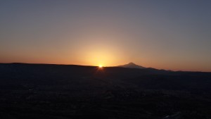 Sunrise on the balloon